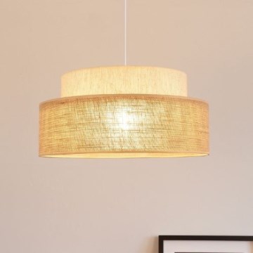 Suspension filaire BOHO 1xE27/60W/230V blanc/beige