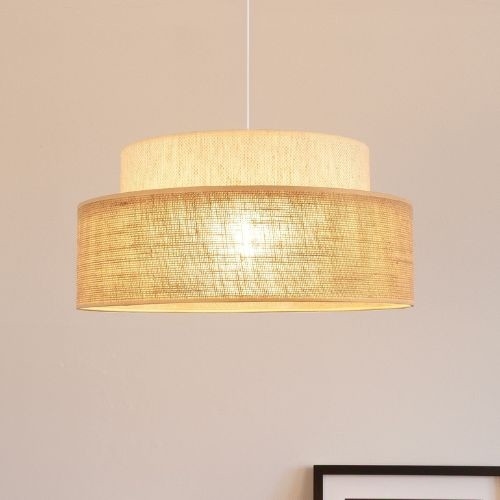 Suspension filaire BOHO 1xE27/60W/230V blanc/beige