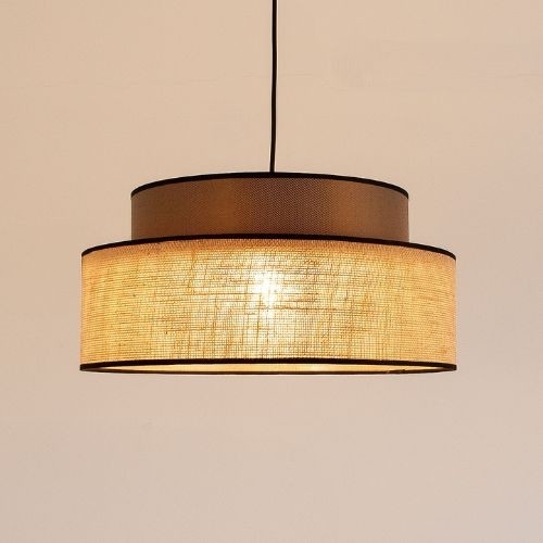 Suspension filaire BOHO 1xE27/60W/230V marron/beige