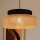 Suspension filaire BOHO 1xE27/60W/230V noir/beige