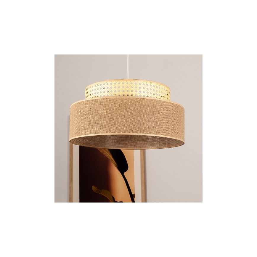 Suspension filaire BOHO 1xE27/60W/230V rotin