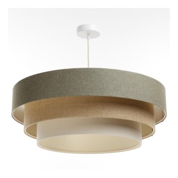 Suspension filaire BOHO TRINITI 1xE27/60W/230V gris/beige/crème