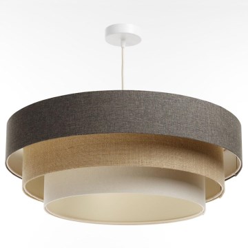 Suspension filaire BOHO TRINITI 1xE27/60W/230V gris/beige/crème