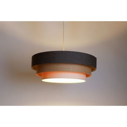 Suspension filaire BOHO TRINITI 1xE27/60W/230V gris/beige/crème