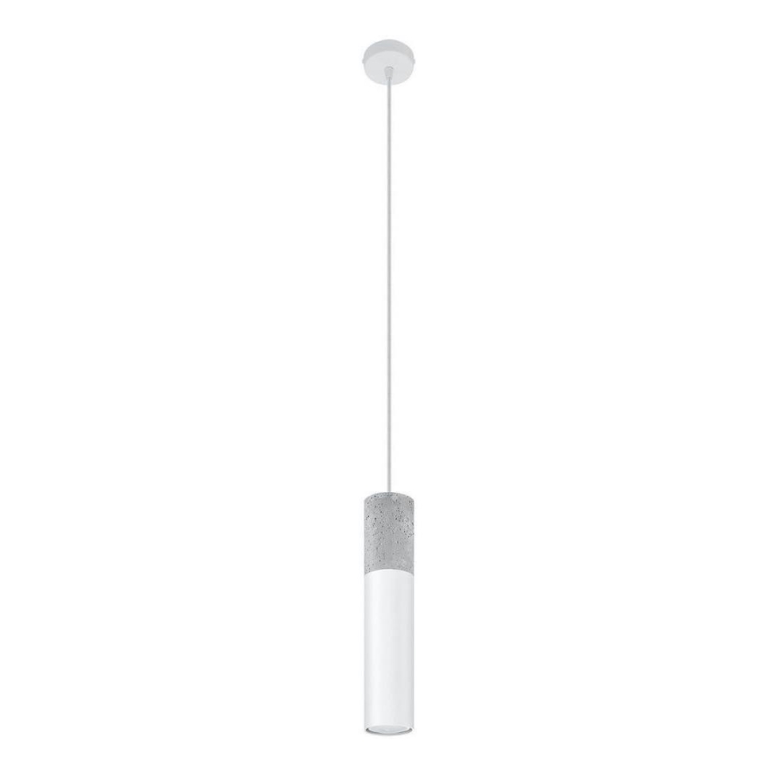 Suspension filaire BORGIO 1xGU10/40W/230V béton/métal blanc