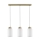 Suspension filaire BOSCO 3xE27/60W/230V chêne