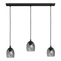 Suspension filaire BRILLANT 3xE27/15W/230V gris