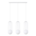 Suspension filaire BRINA 3xG9/8W/230V blanc