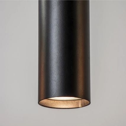 Suspension filaire CALYPSO 2xGU10/60W/230V + 3xE27/60W noir/doré