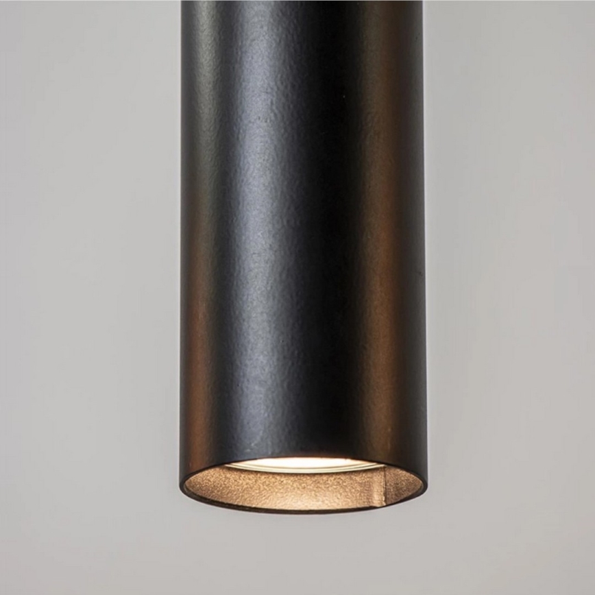 Suspension filaire CALYPSO 2xGU10/60W/230V + 3xE27/60W noir/doré