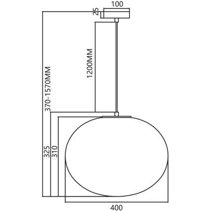Suspension filaire CAMPANIA 1xE27/60W/230V doré