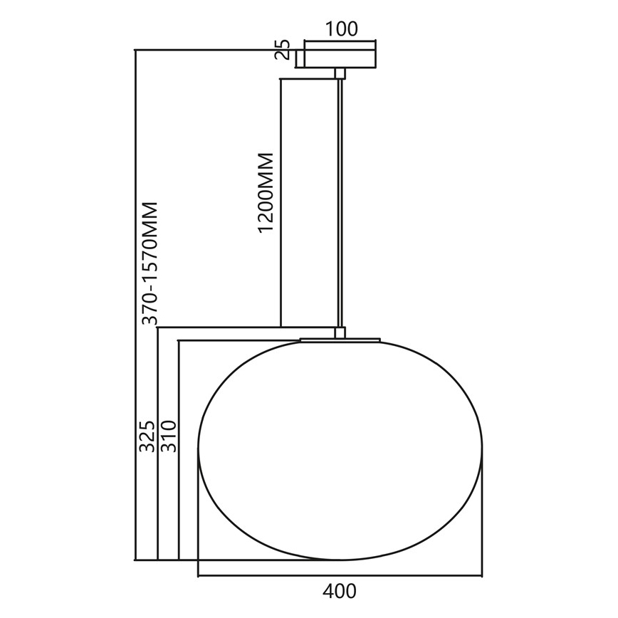 Suspension filaire CAMPANIA 1xE27/60W/230V doré