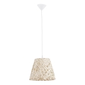 Suspension filaire CANNUCIA 1xE27/15W/230V crème