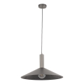 Suspension filaire CAPRI 1xE27/15W/230V d. 50 cm anthracite/gris
