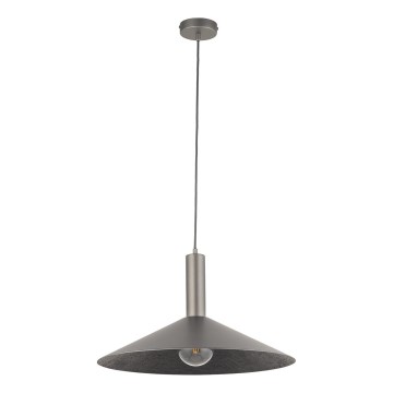 Suspension filaire CAPRI 1xE27/15W/230V d. 50 cm anthracite/gris