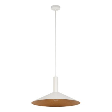 Suspension filaire CAPRI 1xE27/15W/230V d. 50 cm blanc/cuivre