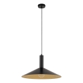 Suspension filaire CAPRI 1xE27/15W/230V d. 50 cm noir/doré
