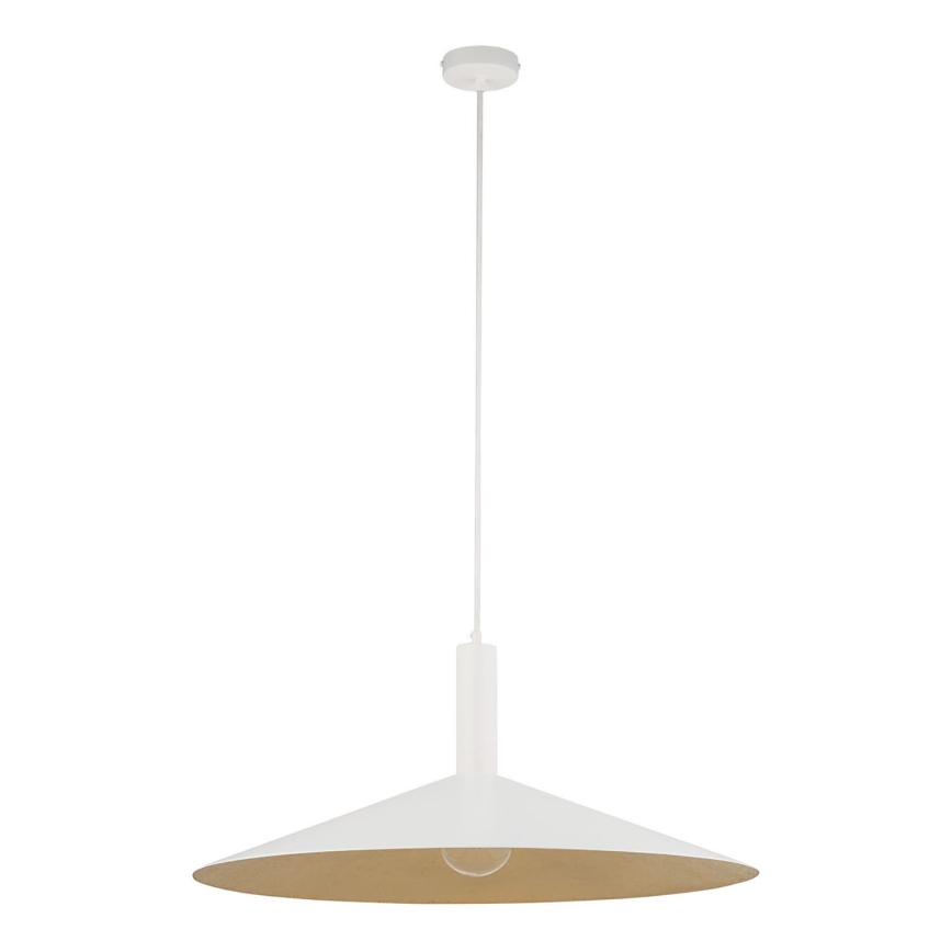 Suspension filaire CAPRI 1xE27/15W/230V d. 70 cm blanc/doré