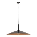 Suspension filaire CAPRI 1xE27/15W/230V d. 70 cm noir/cuivre