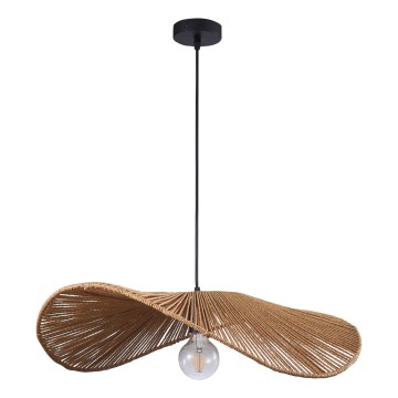 Suspension filaire CAPRI 1xE27/20W/230V d. 60 cm bambou