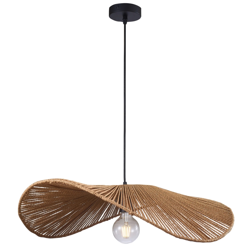 Suspension filaire CAPRI 1xE27/20W/230V d. 60 cm bambou