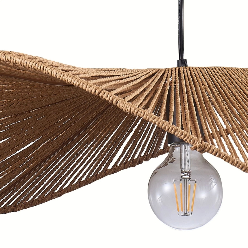 Suspension filaire CAPRI 1xE27/20W/230V d. 60 cm bambou