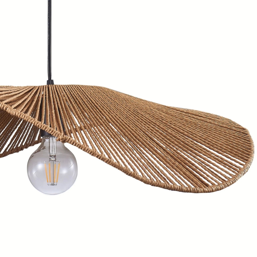 Suspension filaire CAPRI 1xE27/20W/230V d. 60 cm bambou