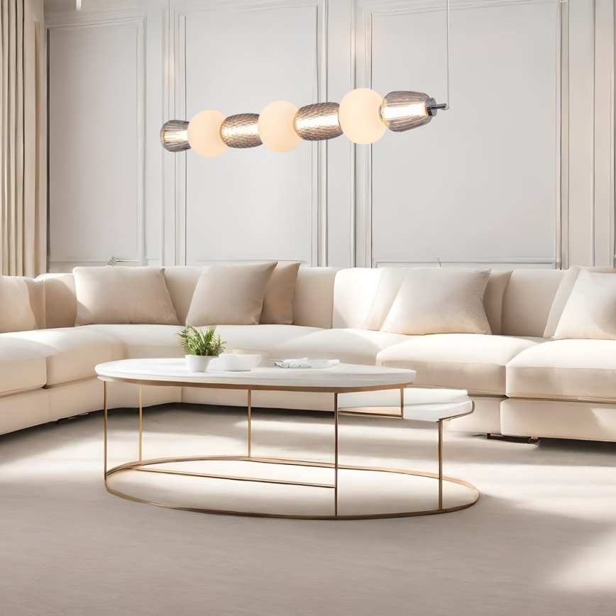 Suspension filaire CARO LED/42W/230V chrome brillant