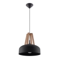 Suspension filaire CASCO 1xE27/60W/230V d. 30 cm Bouleau