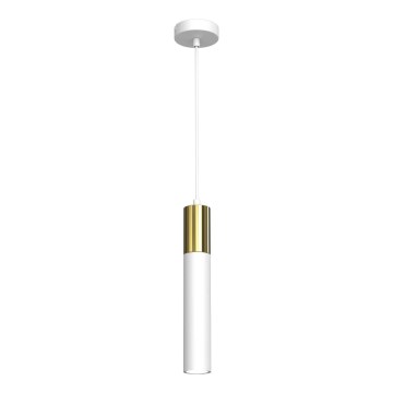 Suspension filaire CASSA 1xGU10/8W/230V blanc/doré