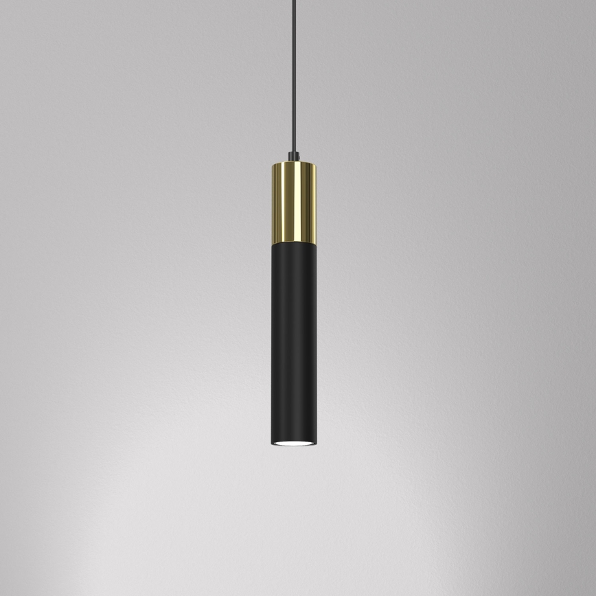Suspension filaire CASSA 1xGU10/8W/230V noir/doré