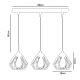 Suspension filaire CEED 3xE27/60W/230V gris