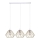 Suspension filaire CEED GOLD 3xE27/60W/230V blanc/doré