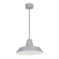 Suspension filaire CLASS 1xE27/15W/230V gris
