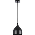 Suspension filaire COMO 1xE27/60W/230V d. 17 cm noir