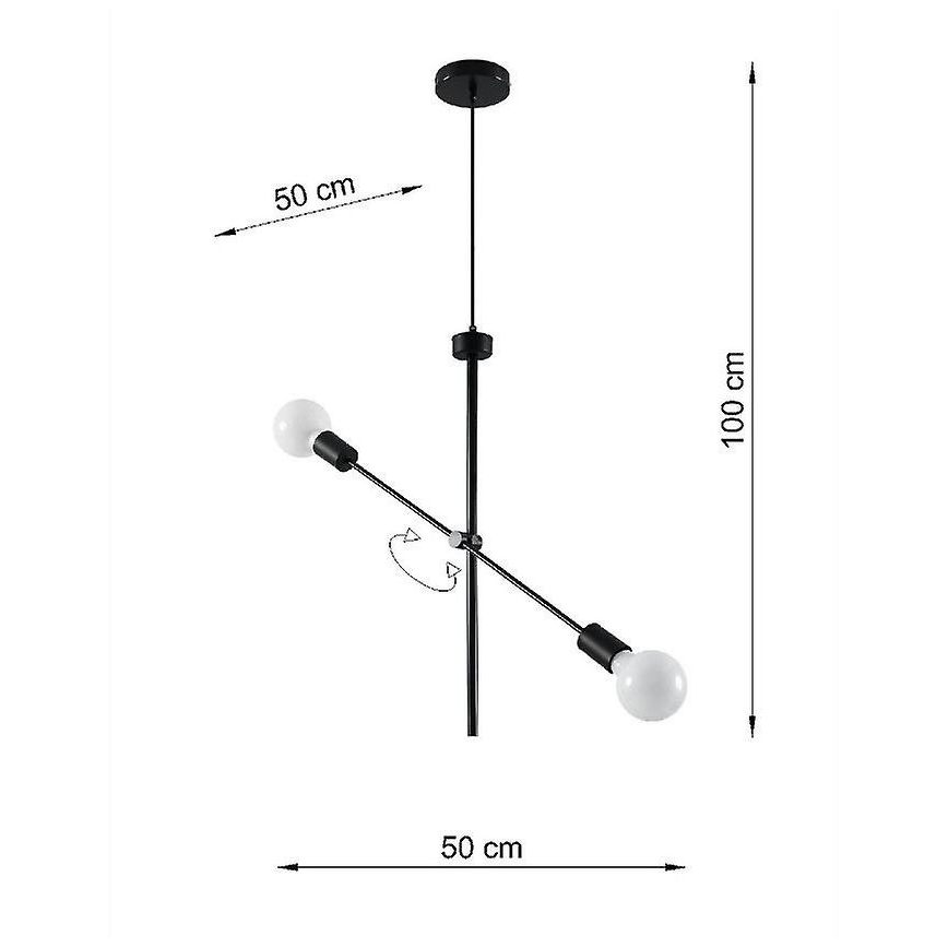 Suspension filaire CONCEPT 2xE27/60W/230V