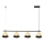 Suspension filaire CONE 4xGU10/10W/230V doré/noir