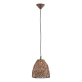 Suspension filaire CONGO 1xE27/15W/230V marron