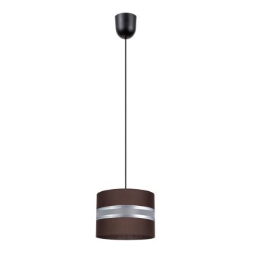 Suspension filaire CORAL 1xE27/60W/230V d. 20 cm marron