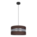 Suspension filaire CORAL 1xE27/60W/230V d. 40 cm marron