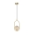 Suspension filaire CORDEL 1xG9/28W/230V laiton/fumé beige