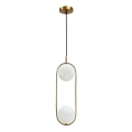 Suspension filaire CORDEL 2xG9/28W/230V doré
