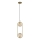 Suspension filaire CORDEL 2xG9/28W/230V laiton/fumé beige