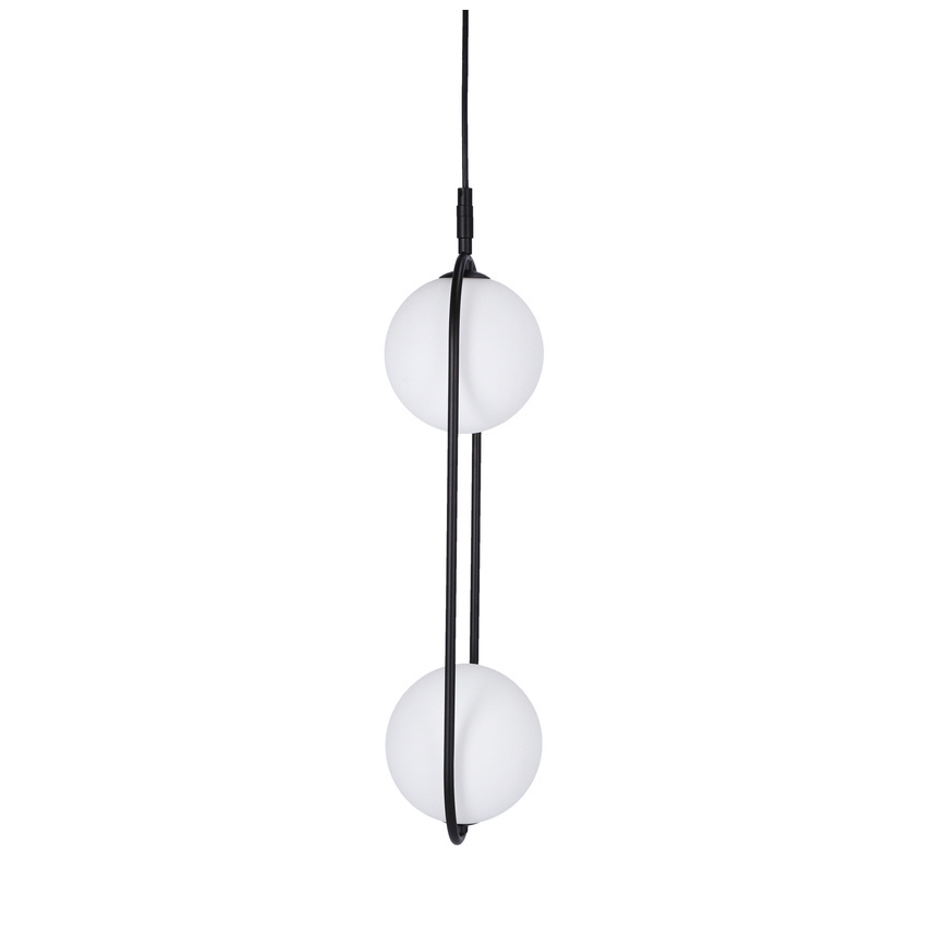 Suspension filaire CORDEL 2xG9/28W/230V noire