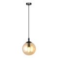 Suspension filaire COSMO 1xE14/10W/230V d. 14 cm noir/beige