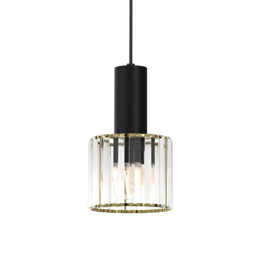 Suspension filaire CRISTAL 1xE27/60W/230V noir