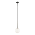 Suspension filaire DAISY 1xG9/12W/230V d. 14 cm chrome brillant/noir/blanc