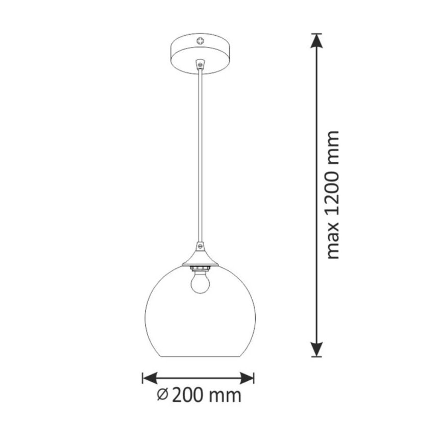 Suspension filaire DAMAR 1xE27/20W/230V