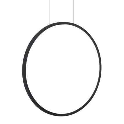 Suspension filaire de salle de bain SATURNO LED/28W/230V d. 50 cm IP44 anthracite