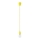 Suspension filaire DIEGO 1xE27/60W/230V jaune